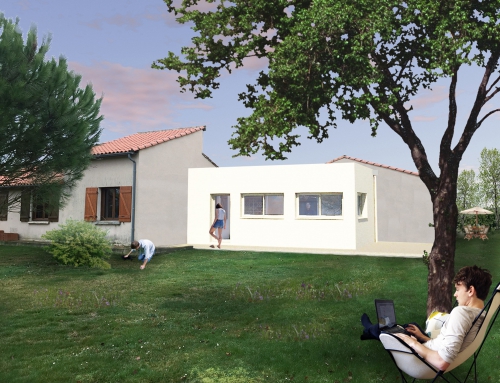 Rénovation et extension d’une maison individuelle – Lagardelle sur Lèze 31 – Maison L.